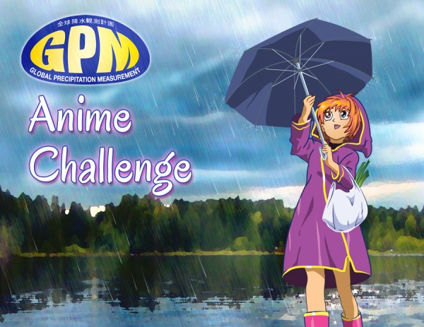 GPM Anime Challenge - Umbrella Girl - Rainy Lake v4